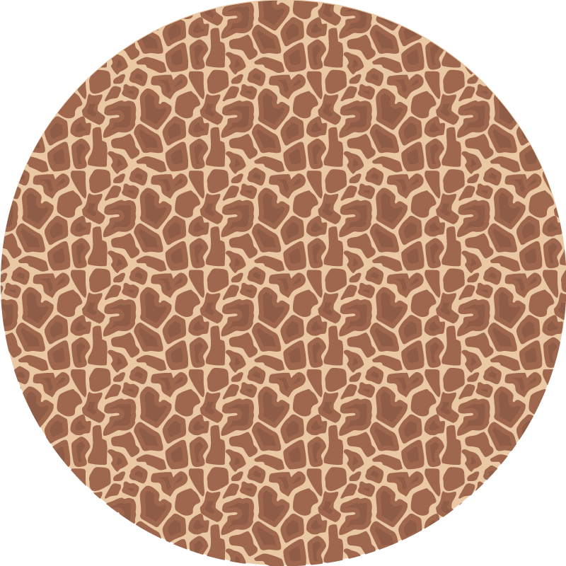 Zürafa desenli hayvan desenli vinil halı - TenStickers