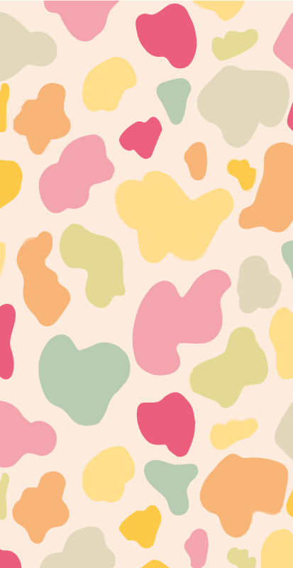 Gökkuşağı inek baskı hayvan baskı vinil halı - TenStickers