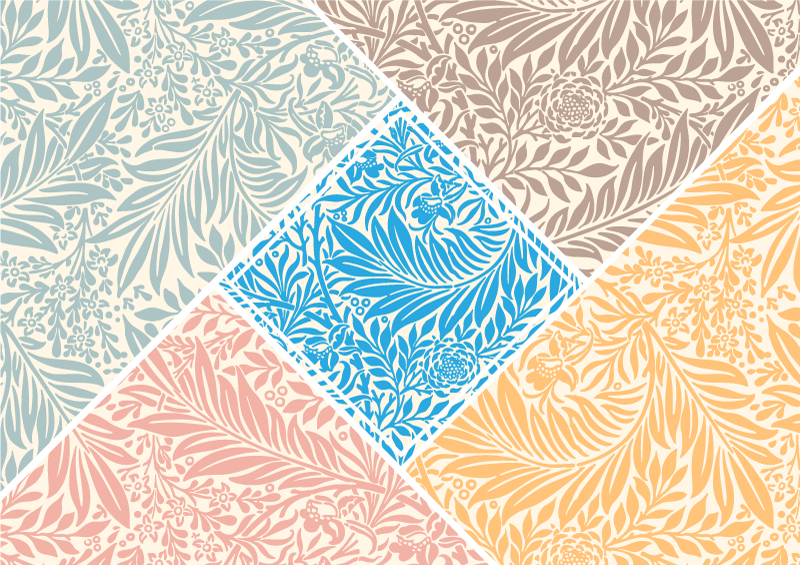 çiçekli patchwork tasarımı mutfak pvc halı - TenStickers