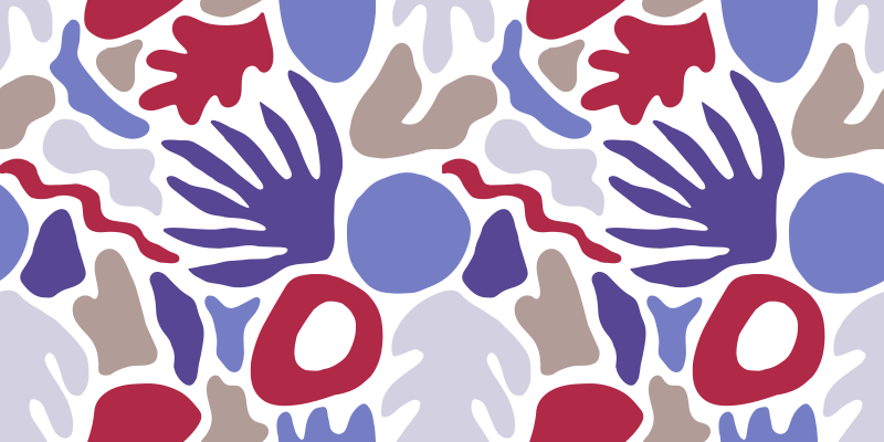 Soyut şekil deseni minimalist pvc halı - TenStickers