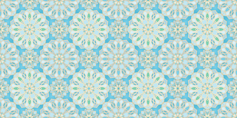 Rüya gibi vitray karo halı - TenStickers