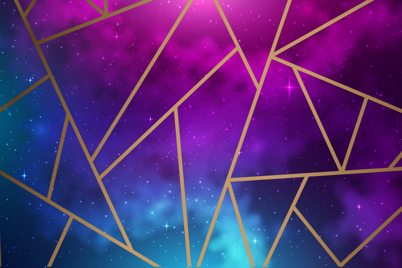 Galaksi üçgen fayans karo halı - TenStickers