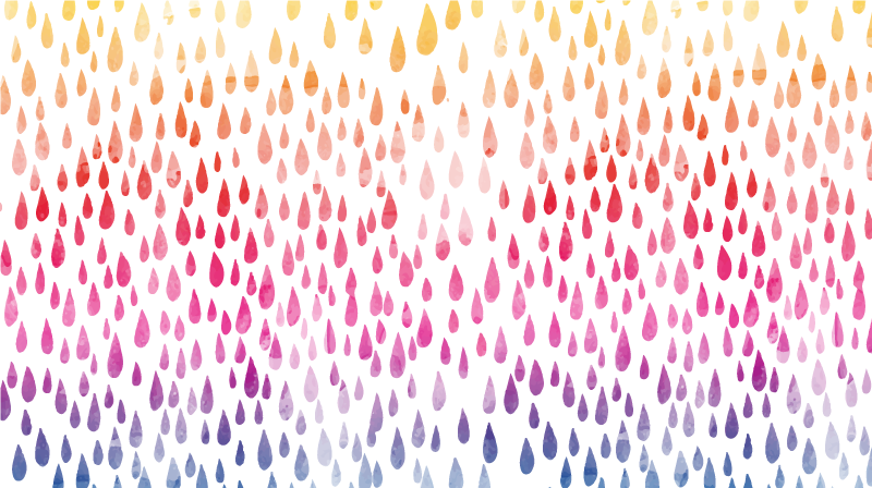 Renkli damla mozaik vinil halı - TenStickers