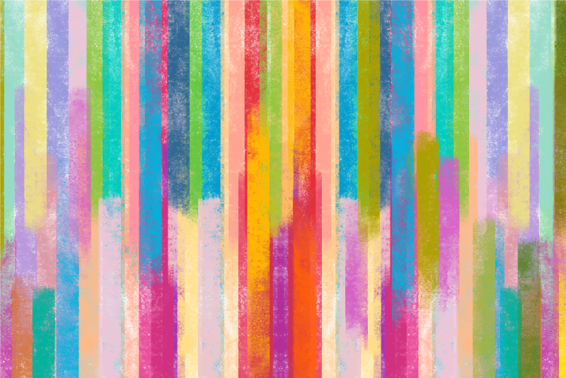 çok renkli vuruş mozaik vinil halı - TenStickers