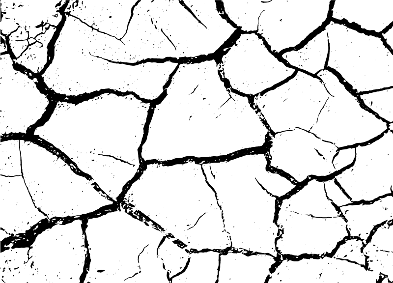 çatlak toprak taş etkisi pvc halı - TenStickers