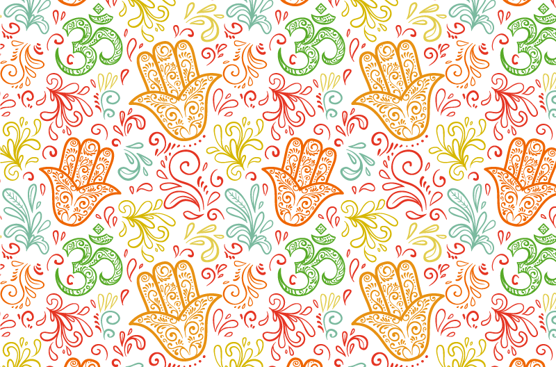 Fatima vinil halının etnik eli - TenStickers