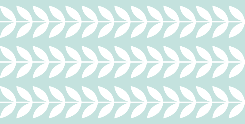 Yapraklı yeşil desen doğa pvc halı - TenStickers