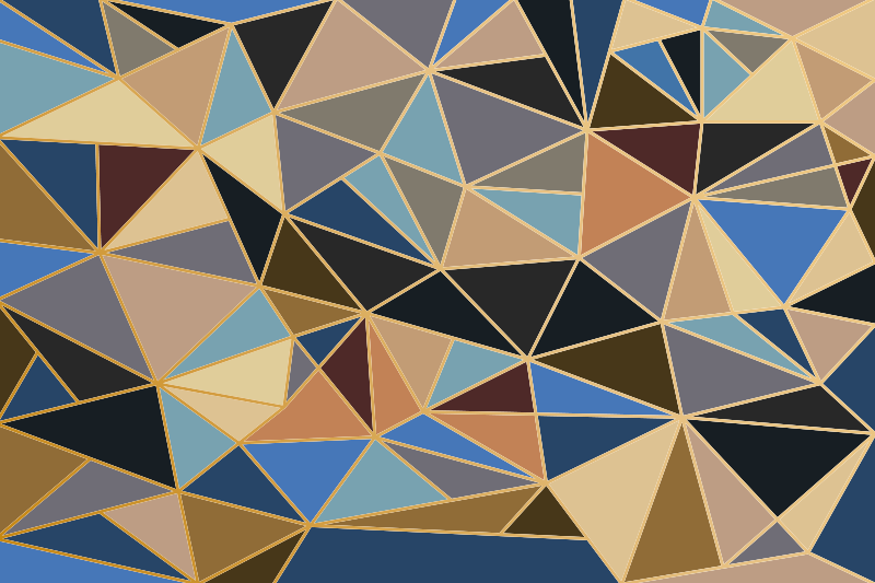 Geometrik renkli mozaik yer karoları - TenStickers