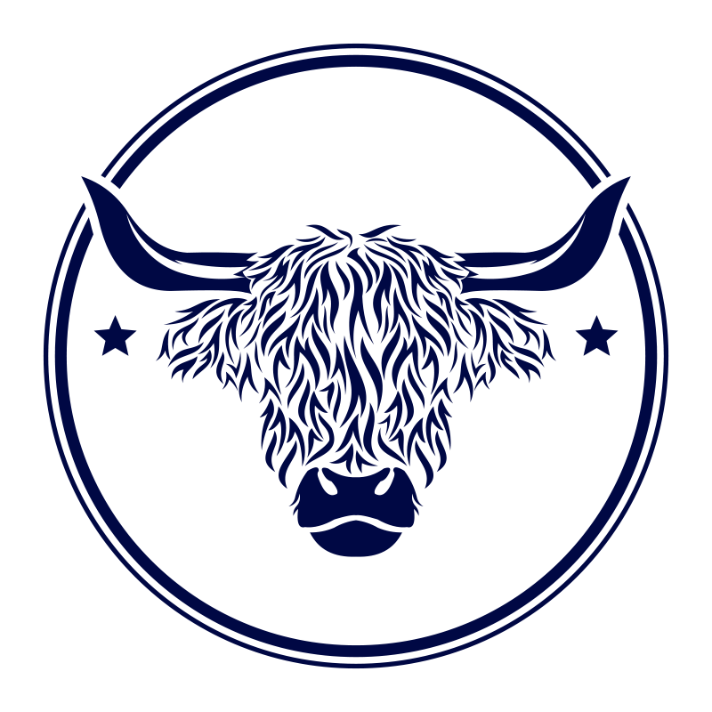 İskoç inek halısı hayvan halısı - TenStickers