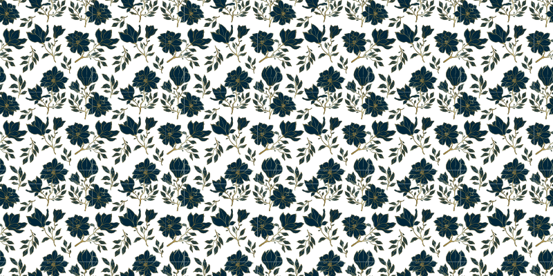 çiçek güzellik tasarımı çiçekler ve bitkiler pvc halı - TenStickers