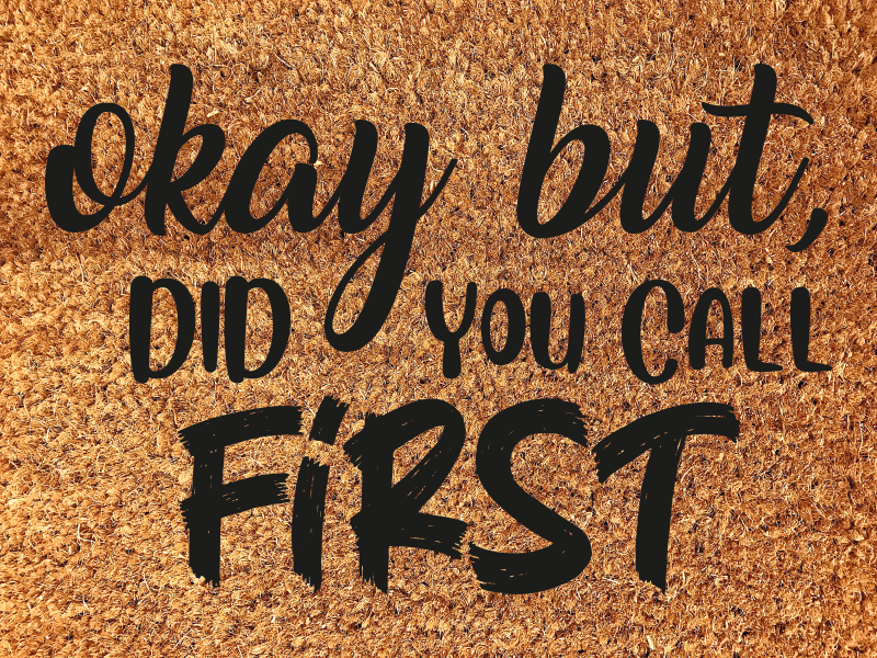 Komik bir ifade hoş geldiniz giriş salonu pvc halı - TenStickers