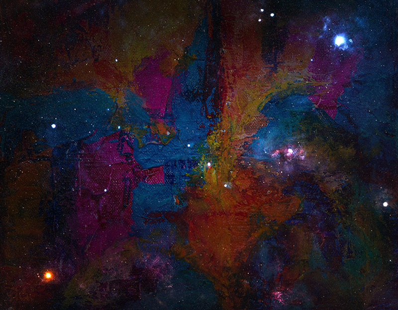 Kozmik uzay tasarımı yıldızlar pvc halı - TenStickers