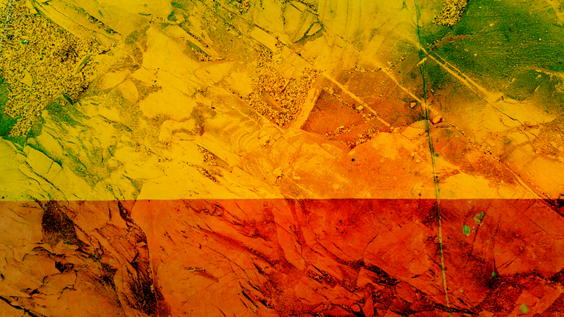 Sıcak renk katmanları doku pvc halı - TenStickers