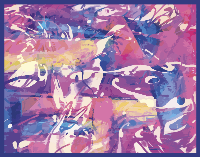 Renkli soyut girdap doku efektli pvc halı - TenStickers