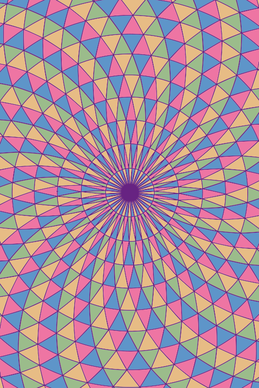 Soyut 3d üçgenler genç vinil halı - TenStickers