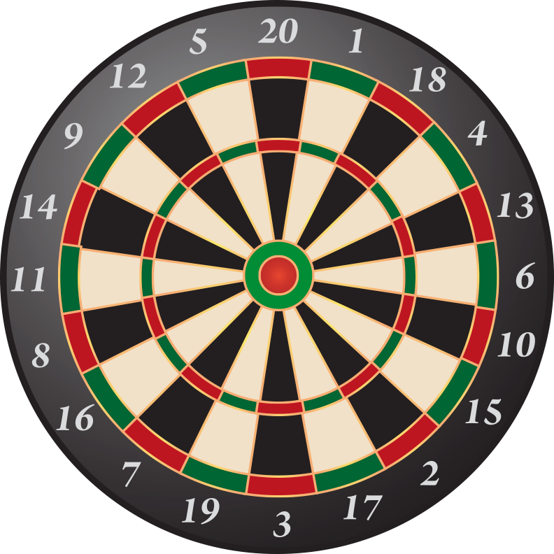 Modern dart tahtası oyun matı - TenStickers