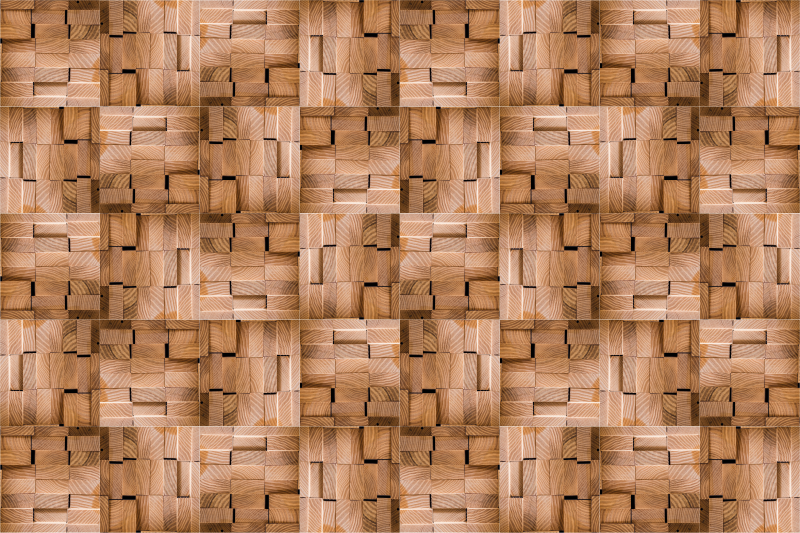 Ahşap tahta amerikan ceviz ahşap vinil halı - TenStickers