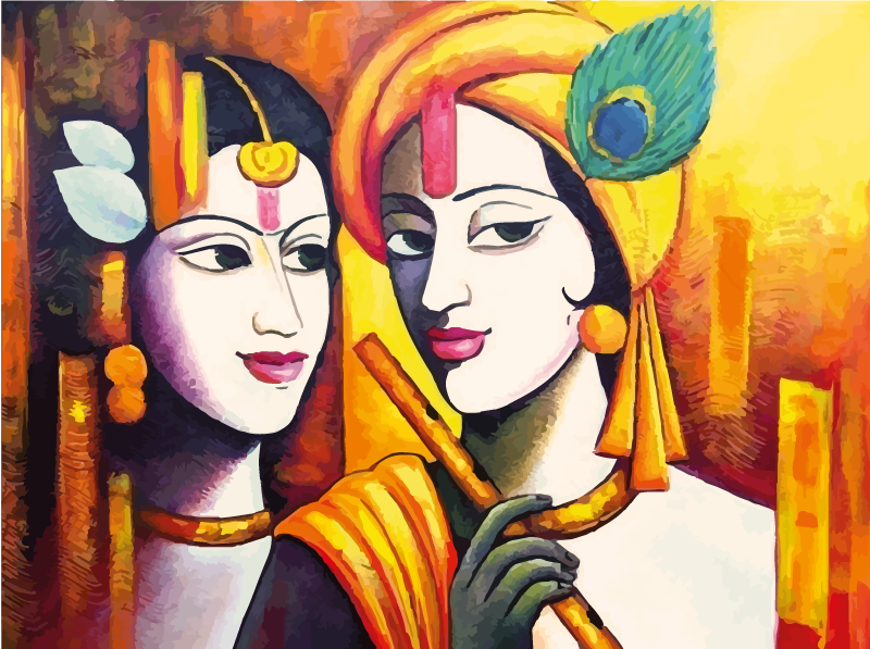 Modern sanat insanlar modern halı - TenStickers