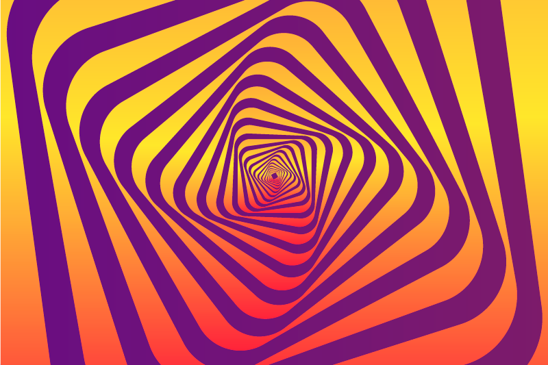 Modern sanat renkli girdap modern vinil halı - TenStickers