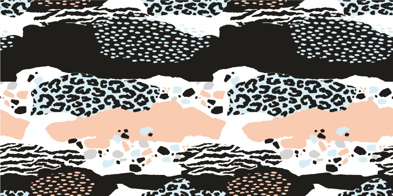 şık leopar deseni hayvan baskı pvc halı - TenStickers