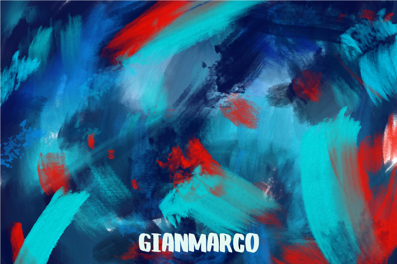 İsimlerle pvc halı - soyut renk patlaması - TenStickers