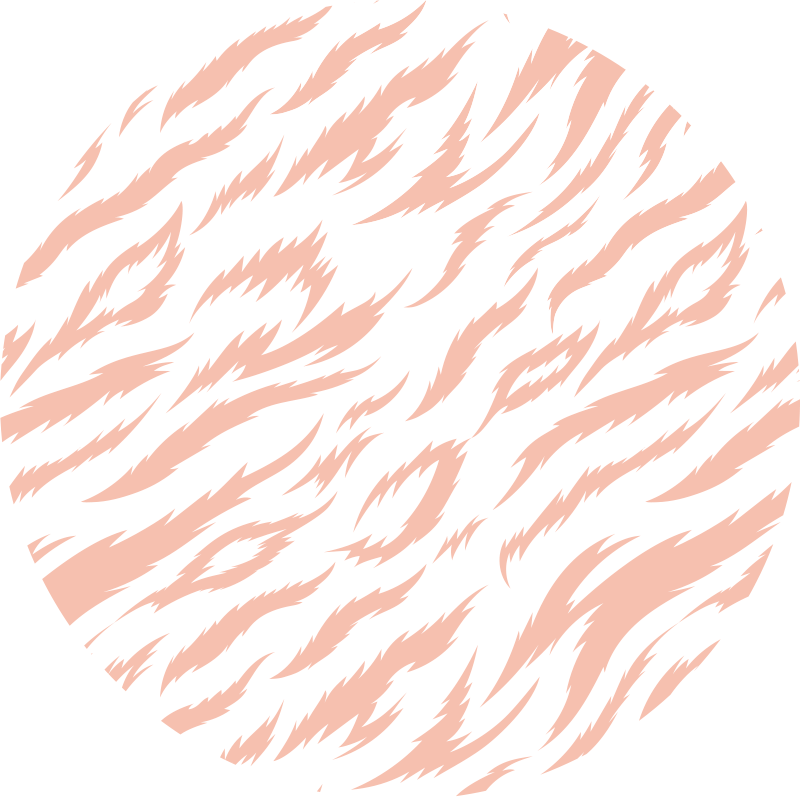 Kaplan çizgili motif hayvan baskı pvc halı - TenStickers