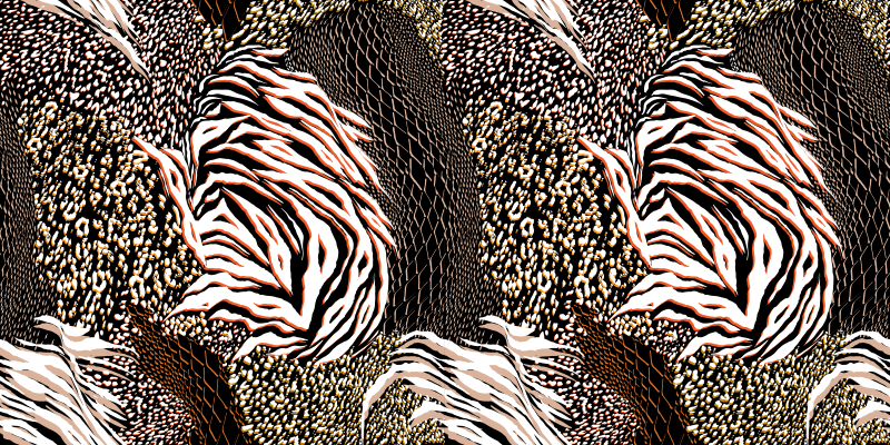 Hayvan baskı hayvan baskı vinil halı karışımı - TenStickers