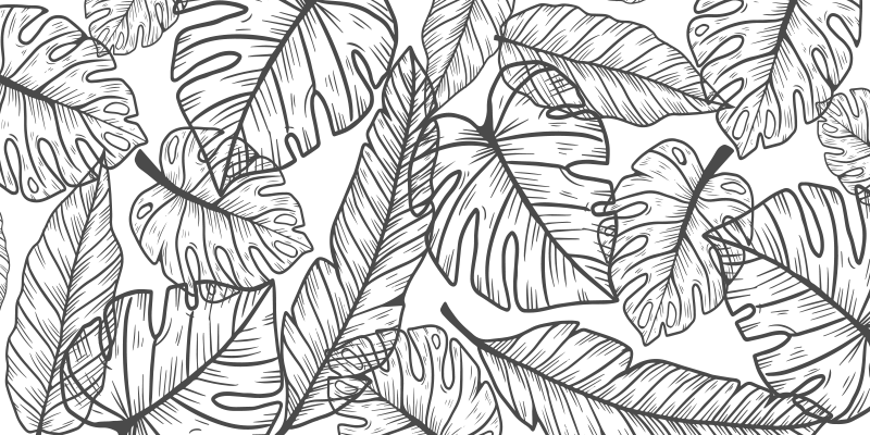 Büyük bırak çiçekler yatak odası vinil halı - TenStickers