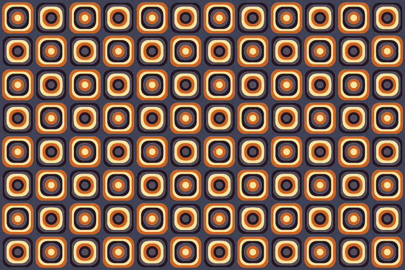 Retro daire deseni oturma odası pvc halı - TenStickers