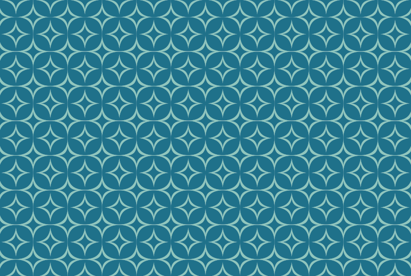 Dairesel desen paspas geometrik pvc halı - TenStickers