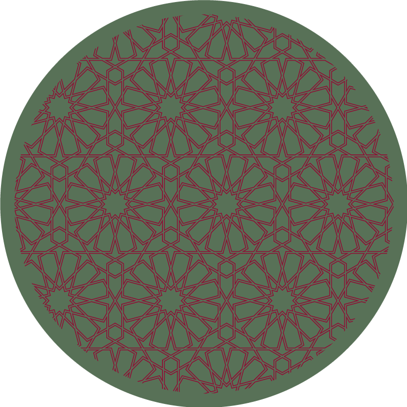 Mozaik pvc halı - karmaşık geometrik yapı - TenStickers