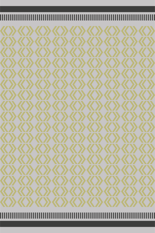 Petek çerçeve oturma odası pvc halı - TenStickers