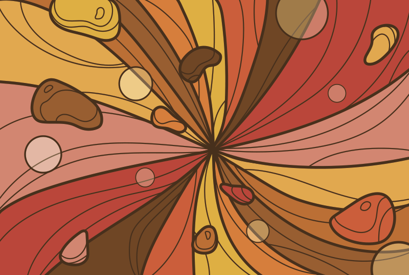 70'lerin orijinal pop düet eski halı - TenStickers