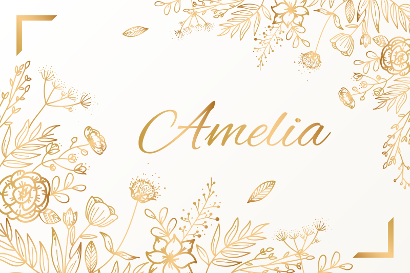 çiçekli kişiselleştirilmiş hoş geldiniz isimlerle pvc halı - TenStickers