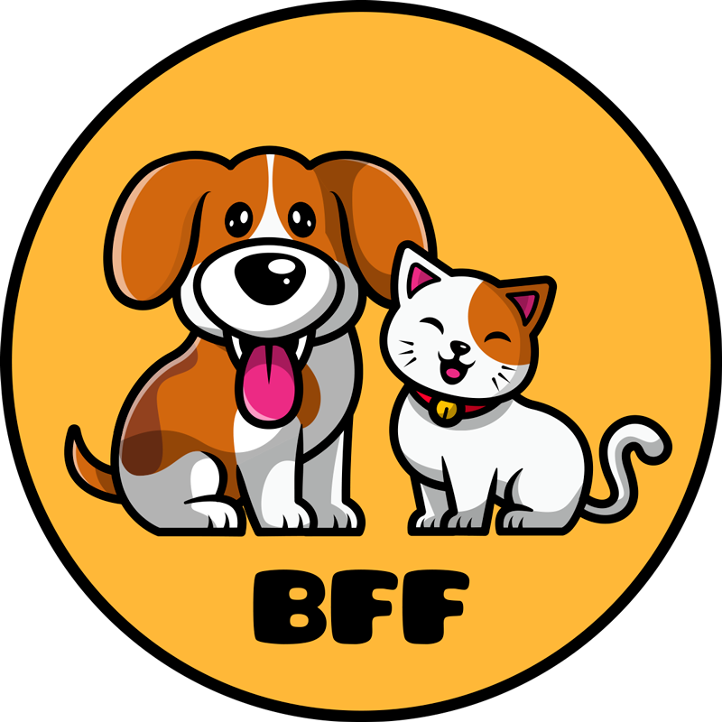 Sevimli kedi ve köpek karikatür hayvan halı - TenStickers