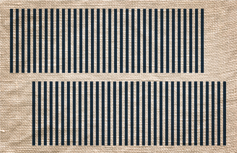 Ofset çizgili lacivert vinil halı - TenStickers