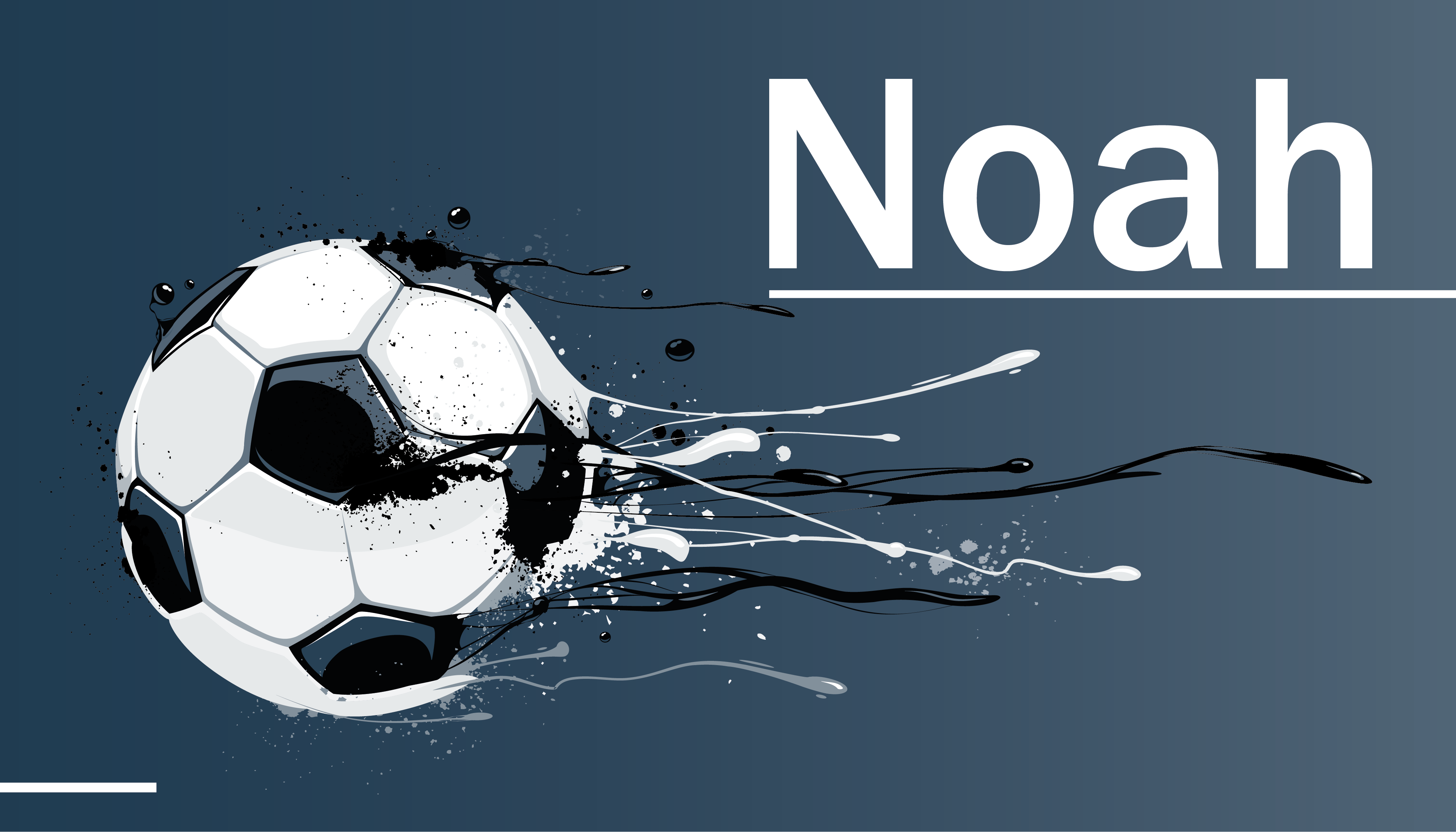 Isimli futbol hareketi gençler pvc halı - TenStickers