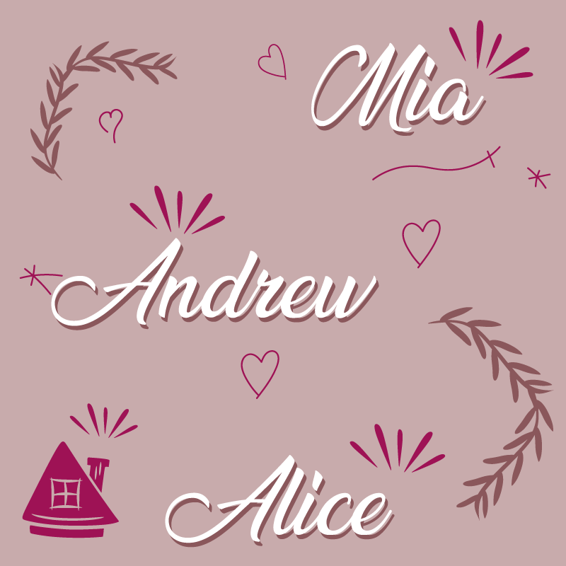 Paspas aile üyeleri kişiselleştirilmiş paspas - TenStickers