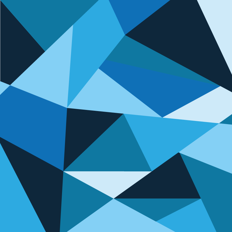 Mavi çizgili nordic üçgenler nordic vinyl rug - TenStickers