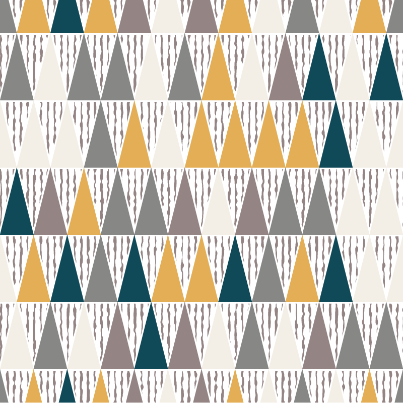 üçgen renk tonu segmentleri geometrik pvc halı - TenStickers