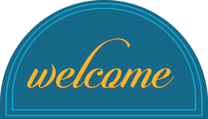 özel şekil karşılama halısı giriş holü karoları - TenStickers