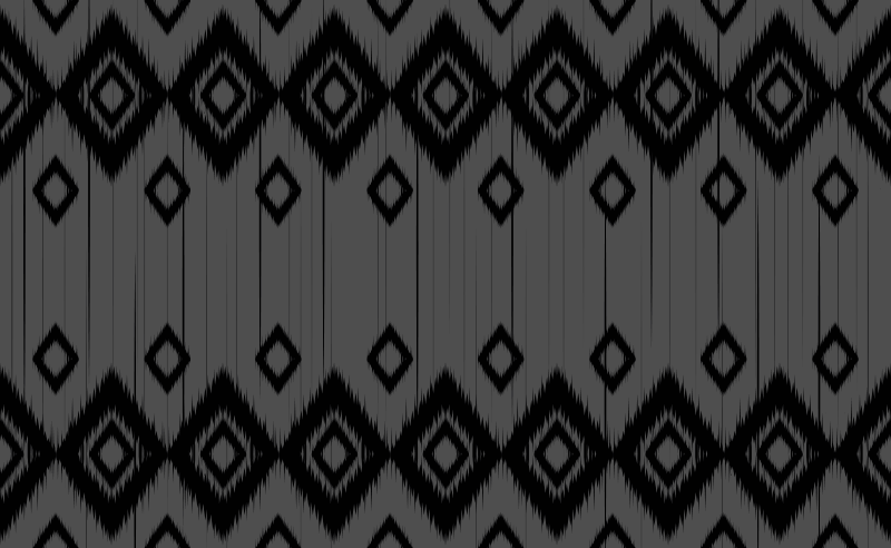 Gri ve siyah mozaikli dikdörtgen halı - TenStickers