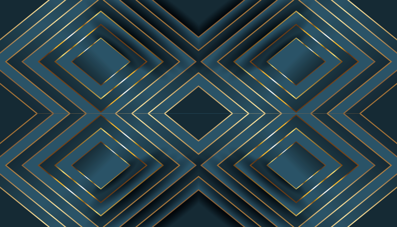 Siyah anahatlı kareler modern pvc halı - TenStickers