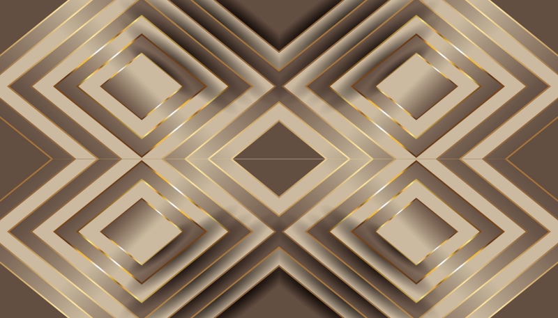 Zarif geometrik kompozisyon mutfak pvc halı - TenStickers