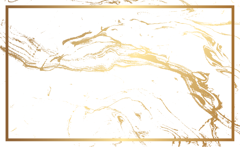 Beyaz ve altın mermer efektli doku vinil halı - TenStickers