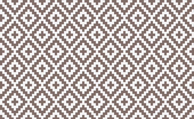 Krem mozaik vinil halıda basit kareler - TenStickers