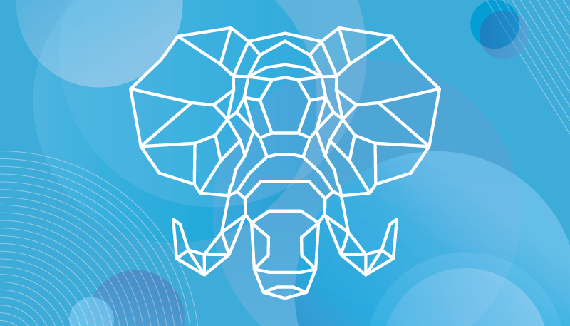 Hayvan pvc halı mavi fil yüzü - TenStickers