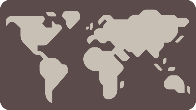 Dünya haritası pvc halı bej ve gri desenli - TenStickers