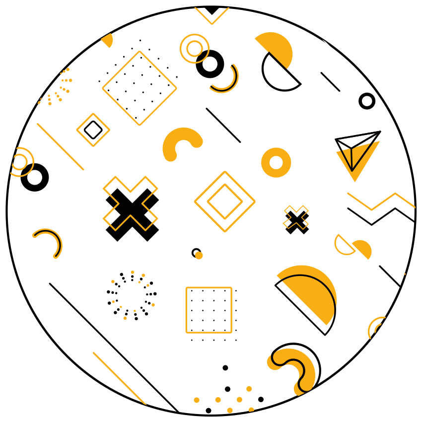 Geometrik pvc halı modern matematik şekilleri - TenStickers