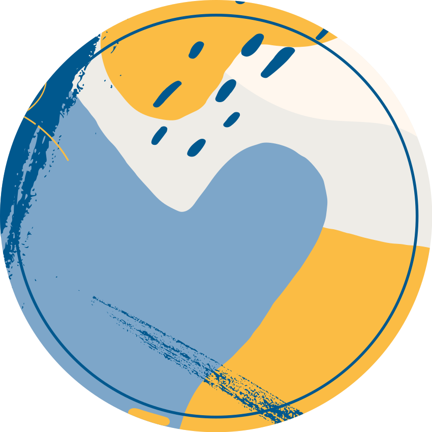 Dairesel sanat taş etkisi pvc halı - TenStickers